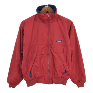 00年代 USA製 patagonia パタゴニア シェルドシンチラジャケット アウトドア レッド (メンズ S) 中古 古着 R8363