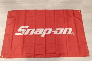 新品★スナップオン（Snap-on）★特大バナー（タペストリー/フラッグ）★150×90ｃｍ★白×赤