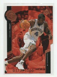 1998-99 Upper Deck NBA Basketball [MICHAEL FINLEY] Super Powers Quantum Insert Bronze Parallel Die-cut Card 0173/1000 MAVERICKS