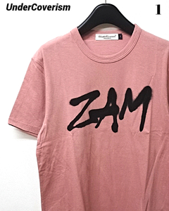 1【UnderCoverism ZAM Tee Salmon Pink アンダーカバーイズム ZAM Tシャツ スプレー Tシャツ UNDER COVER Tシャツ サーモンピンク】