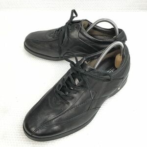 stefanorossi/ステファノロッシ★SR03331/レザースニーカー【39/24.5/黒/black】sneakers/Shoes/trainers◆B-103