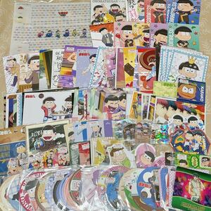 【おそ松さん】ポストカード等110枚セット ブロマイド コースター 非売品 特典 大量 まとめ売り えいがのおそ松さん ステッカー