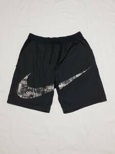 NIKE ナイキ NIKE × atmos AS M NSW AIR MAX SHORT WE LOVE ナイロン ハーフパンツ ショート size XL ブラック 黒 AT6835