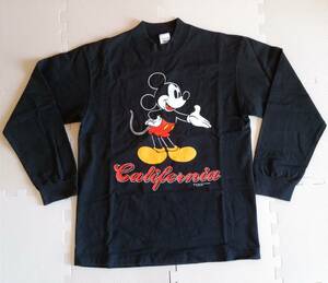 USA製 90s Sherrys BEST ミッキーマウス 長袖Ｔシャツ　両面プリント　ディズニー　綿100　MADE IN USA