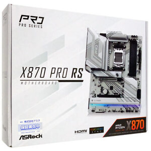 ASRock製 ATXマザーボード X870 Pro RS SocketAM5 [管理:1000029596]