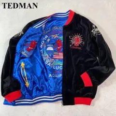 ☆神サイズ☆ TEDMAN リバーシブル　ベロア生地　スカジャン　XLサイズ