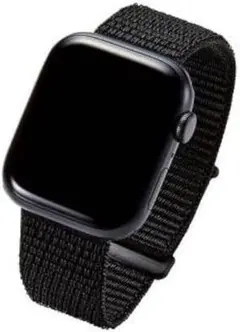 ブラック 黒 Apple Watch ベルト ファブリック バンド 時計