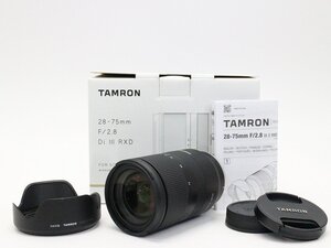 ●○【美品・元箱付】TAMRON A036 28-75mm F2.8 Di III RXD SONY カメラレンズ 標準 ズーム ソニーEマウント 3 タムロン○●028438004m○●