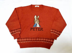 【即決可】ファミリア ピーターラビット セーター PETER RABBIT FAMILIAR 130m ニット