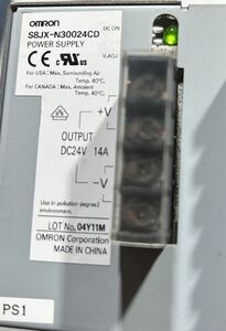 通電確認済　OMRON S8JX-N30024CD POWER SUPPLY