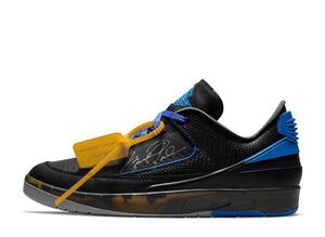 Off-White Nike Air Jordan 2 Low "Black and Varsity Royal" 27.5cm DJ4375-004