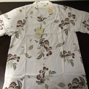 新品TOMMY BAHAMA トミーバハマ シルクアロハシャツ 31986 USAサイズ M CO