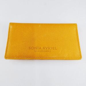 SONIA RYKIEL ソニアリキエル 財布 折り長財布 イエロー系 札入れ 財布 レザー カード 定期 名刺 小物入れ さいふ サイフ