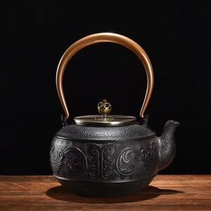 冬季セール★老鉄壺煮急須焼水筒無コーティングカンフー茶器 1.4L