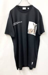 BURBERRY バーバリー 半袖Tシャツ イタリア製 綿100% S ブラック 夏