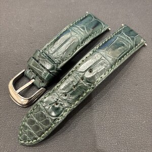 Ω大人気！【FRANCK MULLER フランクミュラー 尾錠 シルバー カラー CROCODILE クロコダイル グリーン カラー 付属品 】NA02851