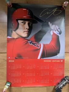 送料350円　大谷翔平選手 2024カレンダー 三菱UFJ銀行　壁掛け　エンゼルス　非売品 