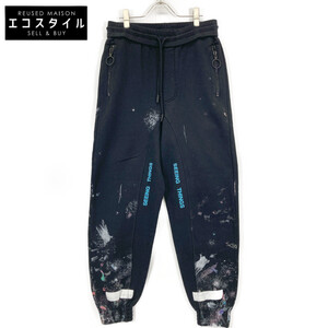 OFF-WHITE オフホワイト OMCA048F17619031 17AW Galaxy Sweatpants ブラック S ボトムス コットン メンズ 中古