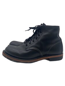 RED WING◆レースアップブーツ・ベックマンラウンド/26cm/BLK