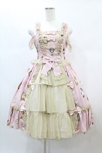 metamorphose / Vintage cameo チュールフリルリボンdress サイズ1 ブロッサムピンク H-24-12-18-1045-ME-OP-NS-ZH