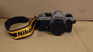 美品 Nikon FM2/T フィルムカメラ ボディ 一眼レフカメラ チタン 純正ストラップ付き Fマウント ニコン 現状販売 1000円スタート