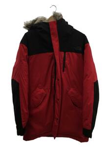 THE NORTH FACE◆ザノースフェイス/BDFD DOWN PARKA/L/ポリエステル/レッド/NF0A2RFU