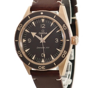 【3年保証】 オメガ シーマスター300 CO-AXIAL マスタークロノ 234.92.41.21.10.001 ブロンズゴールド 茶 自動巻き メンズ 腕時計