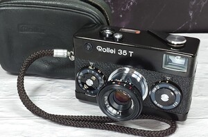 【終活コレクション整理】 Rollei 35T 「鷹の目」テッサー搭載モデル 各動作良好 シャッター快調 露出計OK 光学良好 ローライ フィルム