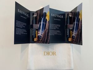 【巾着袋付き】 Dior ディオール　SAUVAGE ソヴァージュ　サンプル　1ml 2本セット