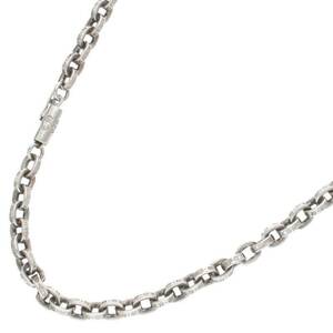 クロムハーツ Chrome Hearts PAPER CHAIN 18/ペーパーチェーン18inch サイズ:18inch シルバーネックレス 中古 NO05