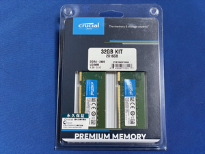 新品 crucial DDR4-2400 32GB (16G×2)