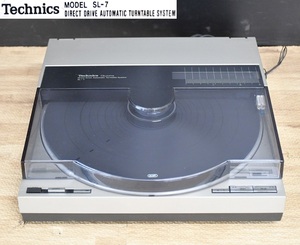 NY6-75【現状品】Technics　ターンテーブル　SL-7　テクニクス　レコードプレーヤー　オーディオ機器　動作確認済　中古品　保管品