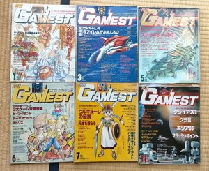 ゲーム雑誌 月刊ゲーメスト　 GAMEST 新声社 1989 6冊セット　1月 3月 5月 6月 7月 11月 スプラッターハウス ターボアウトラン 大魔界村