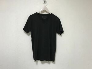 本物ナンバーナインデニムNUMBER(N)INE DENIM Vネック半袖Tシャツメンズアメカジサーフビジネススケーターストリート黒ブラックL