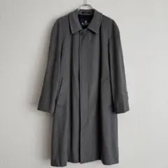 【状態良好】Aquascutum カシミア100% ステンカラーコート グレー