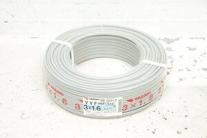 ■2024年3月■未使用■ YAZAKI ヤザキ VVFケーブル (PbF) 200マーク 3x1.6mm 100m 約12kg 黒赤緑 E