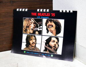 ▼430円(R610-E45) 希少 非売品 THE BEATLES ビートルズ カレンダー 1975年 東芝 TOSHIBA EMI