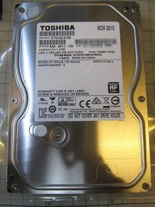 ★☆[PG0453] TOSHIBA DT01ACA100 3.5インチ 1TB HDD 読み書きチェック済み ◎使用時間少！！◎☆★