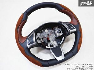 【ストア出品 完全実動品！】 FIAT フィアット ABA-31214T ABARTH 595 アバルト595 312B4ターボ ステアリング ハンドル 棚2D1