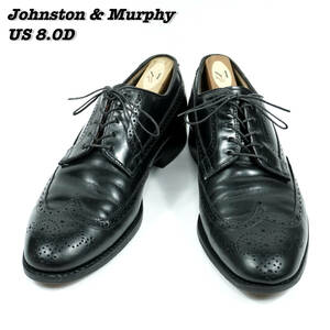 Johnston & Murphy Wing Tip Shoes 1980s 1990s US8.0D Vintage ジョンストンアンドマーフィー ウィングチップ 革靴 ヴィンテージ