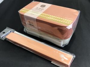 カノー 490ml 江戸小紋 長角弁当箱・サイレント18cm 箸・箸箱セット