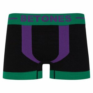 BETONES ビトーンズ 【KICKS】 GREEN/PURPLE 新品正規品 ボクサーパンツ 下着 フリーサイズ(郵便送料込み)