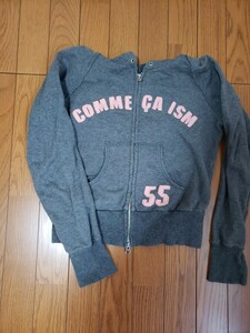 【美品】コムサイズム COMME CA ISM　パーカ　グレー/L