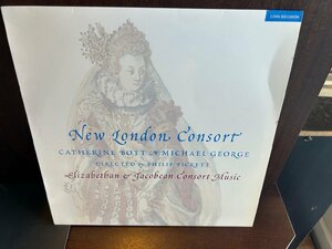 【LP】New London Consort, Catherine Bott & Michael George/Elizabethan & Jacobean Consort Music　英盤