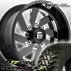 FUEL D582 Turbo8 ハマー H2 H1 HUMMER 新品 20インチマッドタイヤホイールセット ATTURO TRAIL BLADE MT 35x12.50R20 37x13.50R20