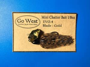 Evo.4-80 GoWest ミニチャターベイト 1/8oz【Gold Blade】