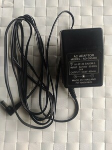 ACアダプター 入力 AC100V　出力　DC 9V 400mA AD-090400 電源アダプター