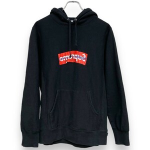 SUPREME × COMME DES GARCONS SHIRT Box Logo Hooded Sweatshirt Mサイズ ブラック シュプリーム コムデギャルソンシャツ ロゴパーカー