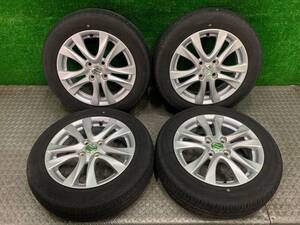 165/65R15 DUNLOP ENASAVE EC204 ダンロップ 2021年製 ラジアルタイヤ 夏 4本 アルミセット スズキ純正 15×5J PCD100 4穴 45