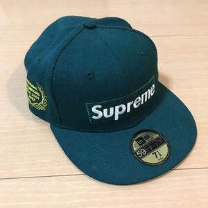 SUPREME 12SS NEW ERA National Champions Box Logo 7-1/2 59.6cm ニューエラ シュプリーム グリーン キャップ レア